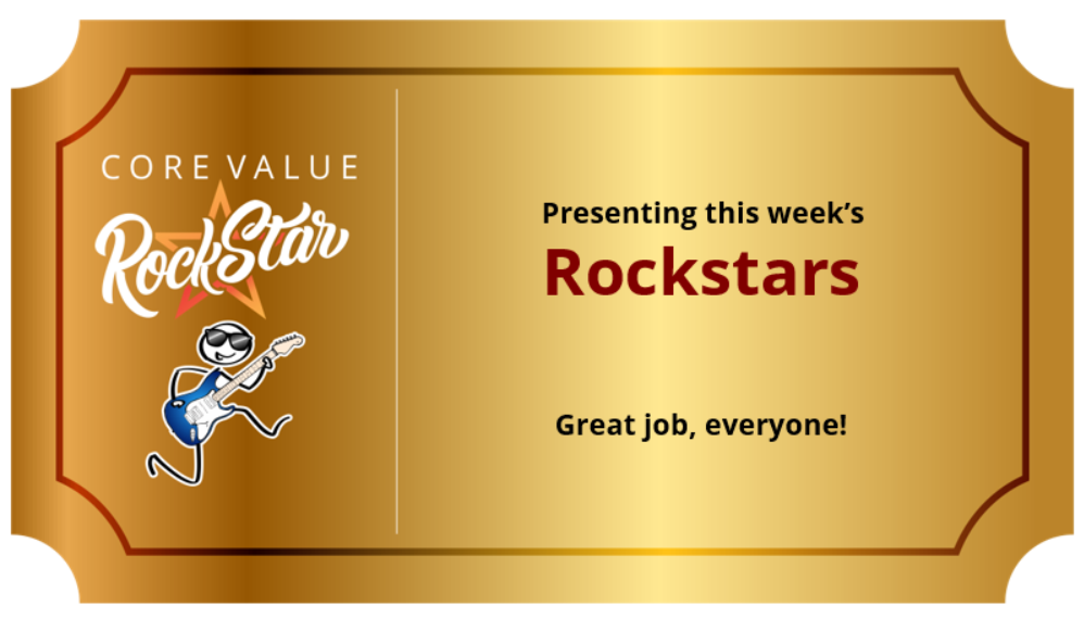 rock star award card